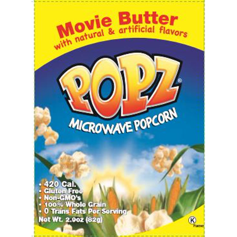 Popz, Microwave Movie Butter Popcorn, 26 Ct