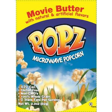 Popz, Microwave Movie Butter Popcorn, 26 Ct - Walmart.com