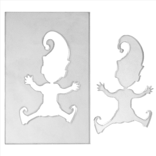 Plantilla de Gnomo, , Plantilla de Huella, Decoraciones para Ventanas, Miniplantilla de Gnomo, , Accesorios para Puerta de Gnomo