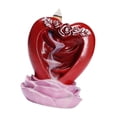 thumbnail image 1 of Quemador de incienso con reflujo en forma de amor Strade Fareast Limited regalo del Día de San Valentín artesanía decoración de mesa 3,4x3x4,2 pulgadas, 1 of 8