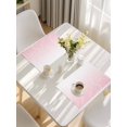 thumbnail image 5 of Pink Geometric Placemats Set of 4, Modern White Stripe Abstract Distortion Art Placemats for Dining Table, Place Mats for Kitchen Tabletop, Waterproof Wipeable Dining Table Mats Set, 5 of 9