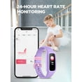 thumbnail image 5 of BIGGERFIVE Kids Fitness Tracker, Pedometer, 0.96'' Activity Tracker Watch for Boys Girls, IP68 Waterproof, Lilac, 5 of 10