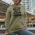 thumbnail image 2 of A Piece of My Heart Lives in Heaven, He is My Brother, Memorial, Sand Hooded Sweatshirt or Hoodie, XL, 2 of 5