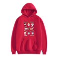 thumbnail image 1 of ATEEZ Double Sided Pattern Comfort Hoodies For Unisex Tracksuit Pullover Fans,3XL,Red1, 1 of 4