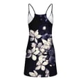 thumbnail image 5 of Midsumdr Summer Dresses for Women 2025 Casual Round Neck Sleeveless Suspender Pullover Dress Floral Printed A-Line Beach Mini Dress with Pockets, 5 of 5