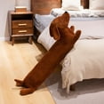 thumbnail image 2 of Cute Dog Long Body Plush Pillow, Soft Stuffed Animal Cushion, Cozy Cuddle Bolster Plushie for Bed & Sofa, Home Relax Hug Pillow, Ultra-Soft Dog Plush Decor, Gift for Comfort & Lounge, 2 of 4