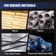 thumbnail image 5 of 5 Brocas Escalonadas para Metal, Madera, Plástico, 50 Tamaños, Vástago Triplano, Juego de Brocas Escalonadas de Titanio HSS con Punzón Central, 5 of 5