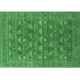 thumbnail image 1 of Ahgly Company Indoor Rectangle Oriental Emerald Green Industrial Area Rugs, 2' x 5', 1 of 4