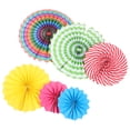 thumbnail image 2 of CIMAXIC Wedding 6Pcs Hanging Paper Fans Decorations Round Paper Decoration for Birthday Wedding Graduation,15.75"X15.75"X0.04", 2 of 5