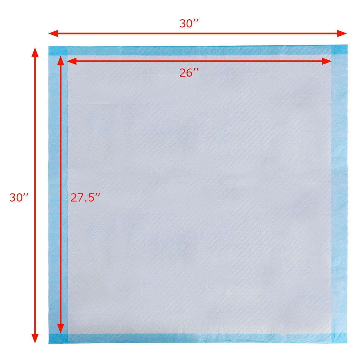 Costway 150 PCS Puppy Pet Pads Dog Cat Wee Pee Piddle Pad Training Underpads (30'' x 30'')