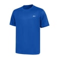thumbnail image 5 of Womens Running Shirts Summer Crewneck Short Sleeve Basic Tee Women Soft Breathable Tshirt Slim Dry Fit Shirts Workout Tops Athletic Sports Tshirts, Blue M, 5 of 8