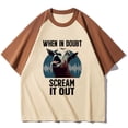 thumbnail image 1 of Camiseta de cabra gritón para mujer, ropa urbana harajuku, camiseta manga, ropa de anime divertida para mujer, 1 of 5