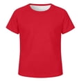 thumbnail image 1 of Kids Unisex Raglan Sleeve Mesh Shirts, Breathable Casual Tops for School & Play, 3-14Y, 1 of 4
