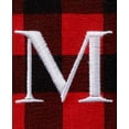 thumbnail image 2 of Red and Black Monogram Buffalo Plaid Womens Tote Bag and Coin Purse Set - 2 Pieces - M, 2 of 5