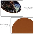 thumbnail image 5 of Saint Patrick's Day 6PCS Microfiber Leather Round Coasters Set of 6 - Heat Drink Coaster Mats for Cups, Glasses, and Mugs - 11x11 cm/4.3x4.3 in - Stylish Table Home Decor Accents, 5 of 6