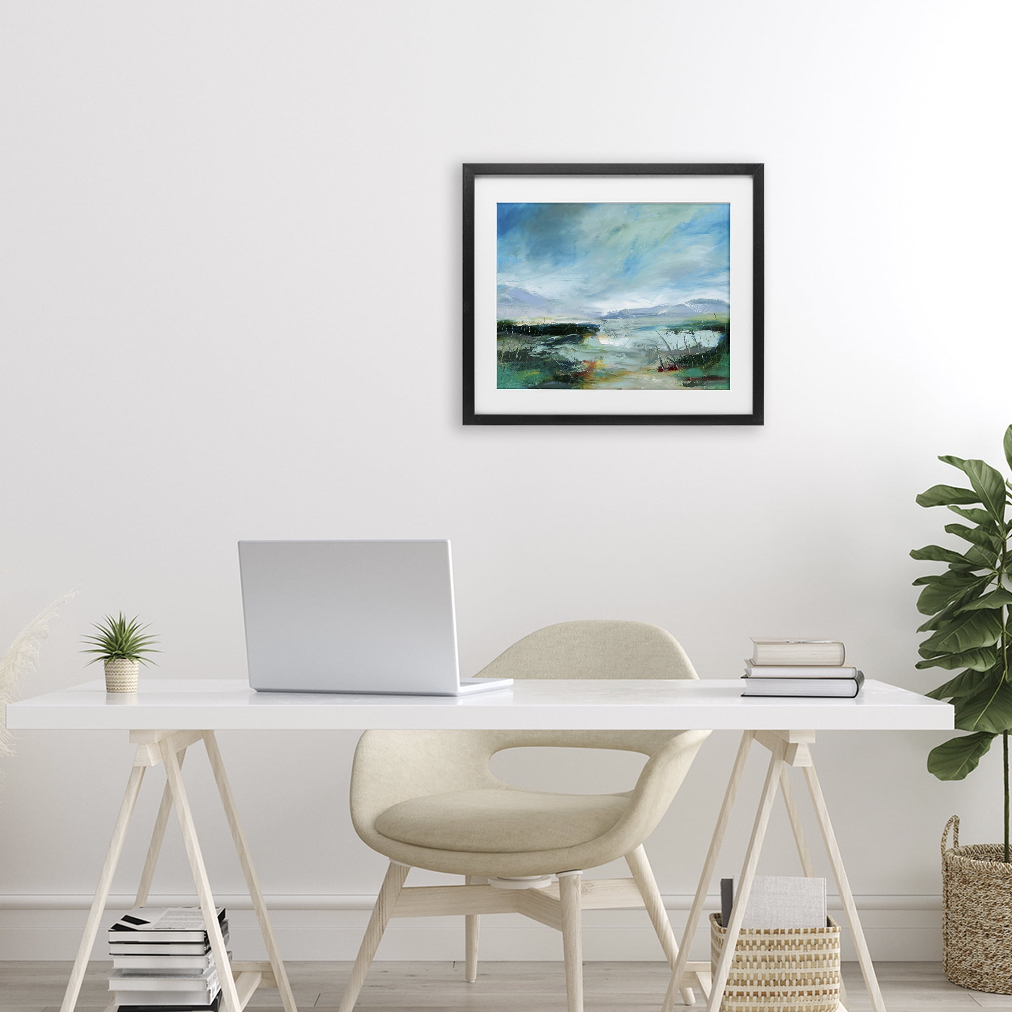 Stupell Industries Days By The Loch Black Framed Print Under Glass, design by Lesley Birch