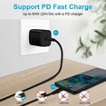 thumbnail image 6 of USB C Cables,USB C to USB C Cable 10ft 3 Pack FiveBox Android PD Fast USB C Charging Cord Type C Chargers Cables for Samsung(Black), 6 of 7