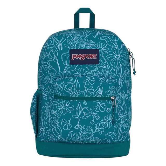 Mochila Jansport Cross Town Plus Delightful Backpack Casual Verde Liso