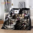 thumbnail image 1 of Couverture Ragdoll Chat Persan Calico Chat Garfield Couverture Douce pour Maison Chambre Lit Canapé Couverture Enfants, 1 of 7