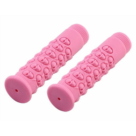 Lowrider Bicycle Bike Grips Skull Pink. Bike Part, Bicycle Part, Bike Accessory, Bicycle Accessory