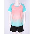 thumbnail image 3 of Haitryli Boys Sports Mesh Shirts and Athletic Shorts Set Kids Football Uniform Soccer Jersey Sky Blue 13-14, 3 of 7