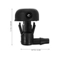 thumbnail image 2 of SHOWERORO 2Ud Rociador Ajustable Para Limpiaparabrisas Frente En Material Duradero Negro, 2 of 8
