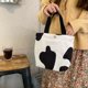 thumbnail image 5 of Lonchera de pana artística, bolsa para el almuerzo, linda bolsa de almacenamiento para llevar a mano con estampado de margaritas, 5 of 6
