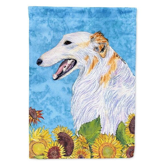 Borzoi Flag Canvas House Size