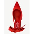 thumbnail image 5 of Scoop Women's Satin Slingback Heels with Bow, 5 of 7