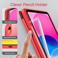 thumbnail image 5 of JETech Matte Case for iPad (A16) 11th/10th Generation (2025/2022) with Pencil Holder, Frosted Translucent Back Slim Stand Protective Tablet Cover (Watermelon), 5 of 7