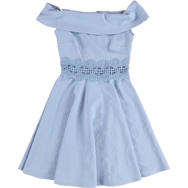 Bee Darlin - Vestido ajustado y acampanado para mujer, color azul, 11/12