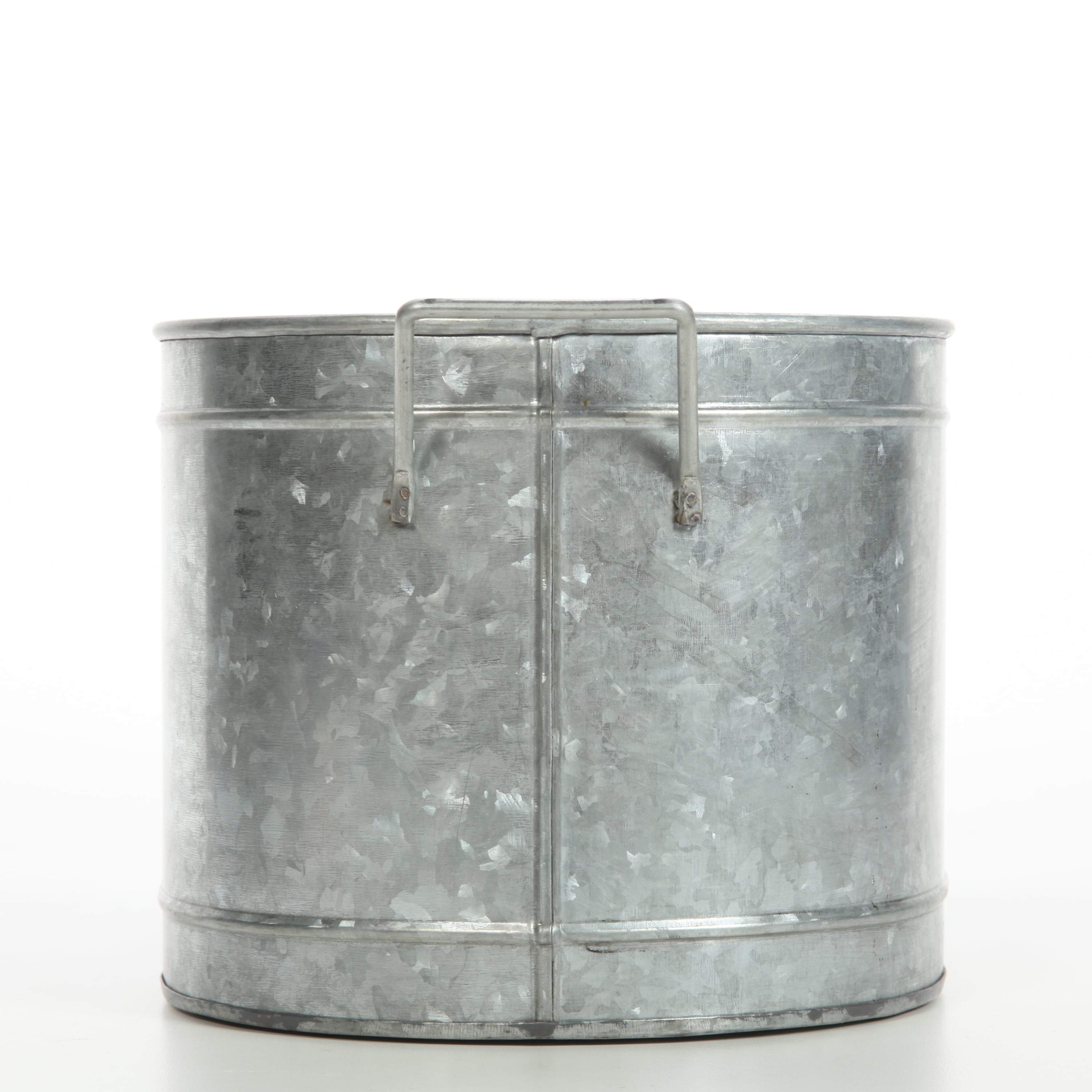 HOSLEY 18 in x 8.5 in x 7 in Oval Other Metal Solid Print Nature Plant Pot