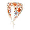 thumbnail image 2 of Crochet Hair Scarf,Cute Crochet Headband,Floral Hair Scarf, Bohemian Triangle Bandana Set for Women,Daily Styling,Photography,Outdoor,Travel, 2 of 5