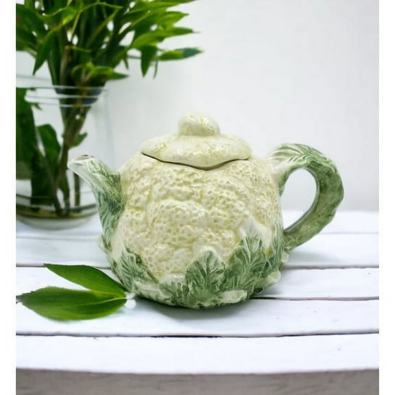 Ceramic Mini Cauliflower Teapot 2 1/4" Tea Party