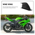 thumbnail image 6 of Milisten 1 Pair Black ABS Carbon Fiber Pattern Front Aerodynamic Winglets Improves Driving Performance 6.7x3.9x1.2in, 6 of 8