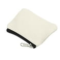 thumbnail image 4 of 3.5" x 4.7" Coin Purse Pouch, 2 Pack Change Purses Small Organizer Bags with Zipper Canvas for Home, Beige, 4 of 6