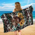 thumbnail image 6 of XYZCANDO Highland Cow Sunflowers Car Seat Cover Towel, Comfortable Seat Covers Machine Washable Soft for SUV Cars Sedans, 6 of 11
