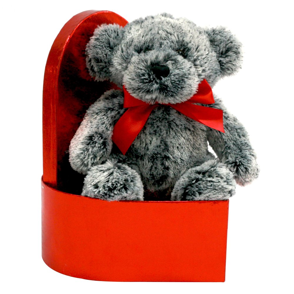 Valentine chocolate scented bear in a heartshaped gift box Walmart