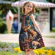 thumbnail image 5 of Balery Whimsical Animal Spiral Camisón de princesa para niñas, pijama de algodón con mangas abullonadas, suave y bonito.-Small, 5 of 6