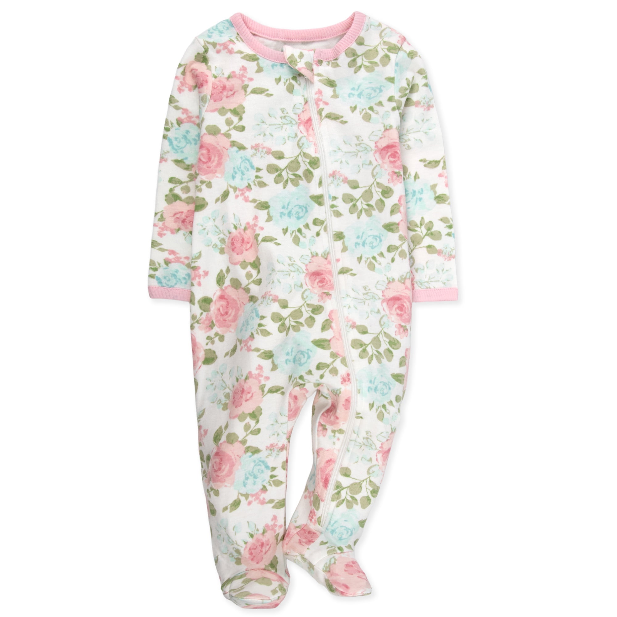 Baby Essentials Newborn Infant Girls 0 Months 4 Pack Bodysuits