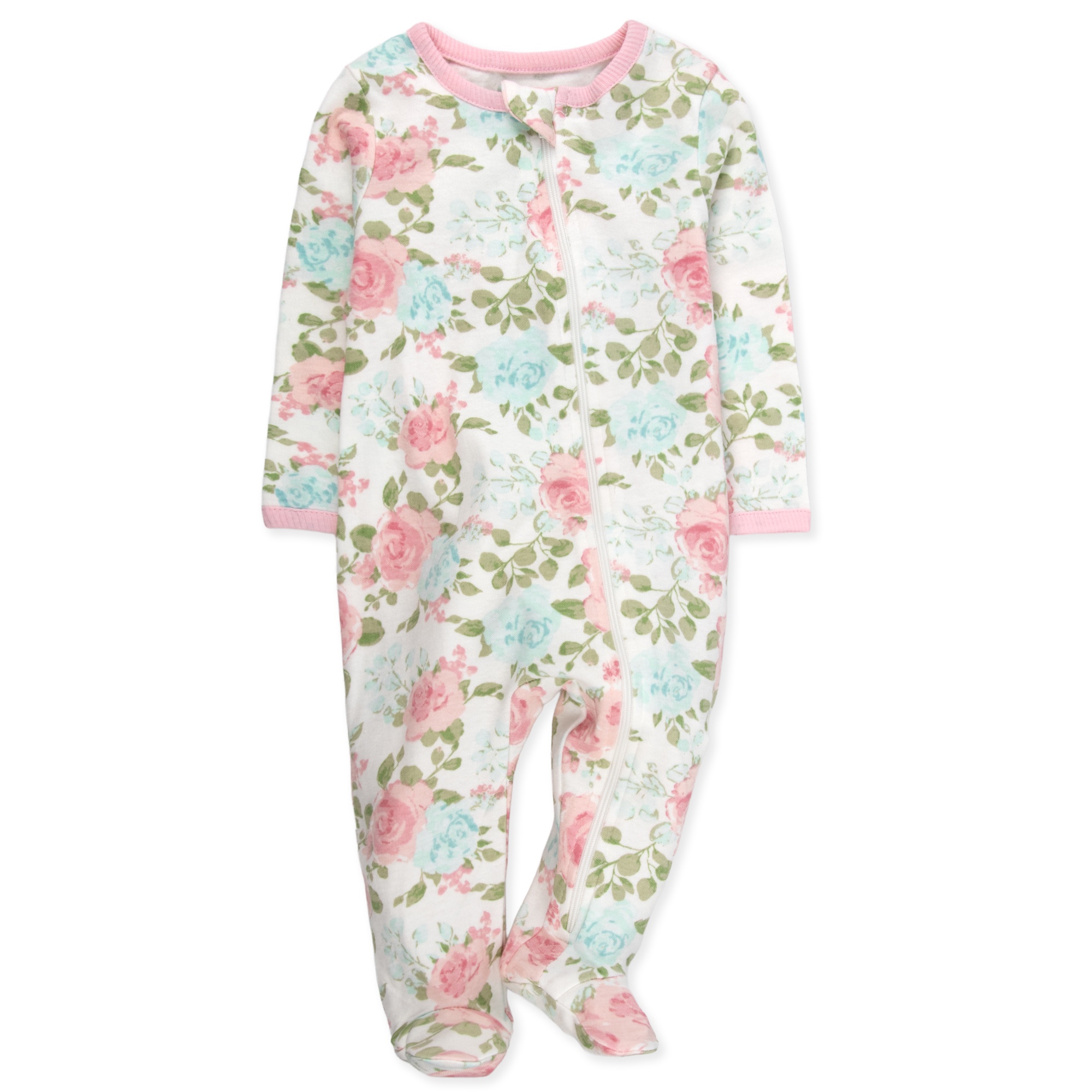 Baby Essentials 4-Pack Infant Footie Bodysuits photo 2