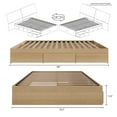 thumbnail image 4 of Nexera Nordik 3 Drawer Storage Bed Natural Maple, 4 of 8