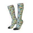 thumbnail image 2 of Balery Hawaiian Style Printed Novelty Socks Men's Women's Crew Socks Sports Socks Knee High Socks Cotton Socks Quirky and Cool Socks, 2 of 9