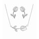 thumbnail image 2 of Collar Y Aretes De Flor Tulipan color plata, 2 of 4