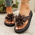 thumbnail image 3 of Dakaela Women's Flower Flip Flops 2026 Yoga Mat Slip on Flat Thong Sandals Summer Beach Slides Casual Walking Slippers for Travel Vacation Size 6-10, 3 of 6