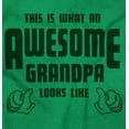 thumbnail image 2 of What An Awesome Grandpa Looks Like Men's Long Sleeve Tee T Shirt Brisco Brands L, 2 of 6