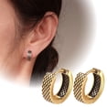 thumbnail image 4 of Boucles d'Oreilles Robustes pour Femmes Bijoux en Or et Argent, 4 of 6