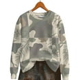 thumbnail image 7 of Hvot&aat Autumn Hunting Tree Camo Pattern Women's Casual Pullover Round Neck Long Sleeve Sweatshirts, 7 of 7