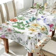thumbnail image 4 of GZHJMY Herb Wild Flower Tablecloth, Rectangle Waterproof Washable Polyester Table Cover for Picnic Dinner Holiday Party Decor, 54 x 54 Inch, 4 of 7