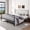Black, variant on Amolife Queen Bed Frame, Metal Platform Bed with Curved Headboard and Footboard, Ample Under-Bed Storage Space, No Box Spring Needed, Black